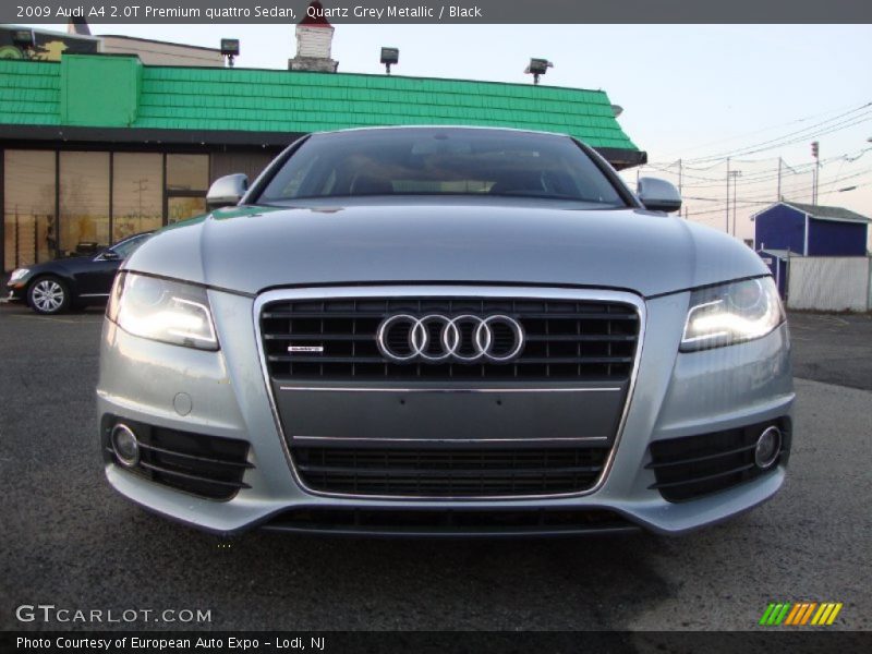 Quartz Grey Metallic / Black 2009 Audi A4 2.0T Premium quattro Sedan