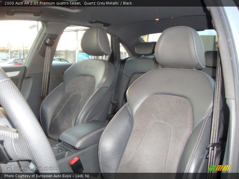 Quartz Grey Metallic / Black 2009 Audi A4 2.0T Premium quattro Sedan