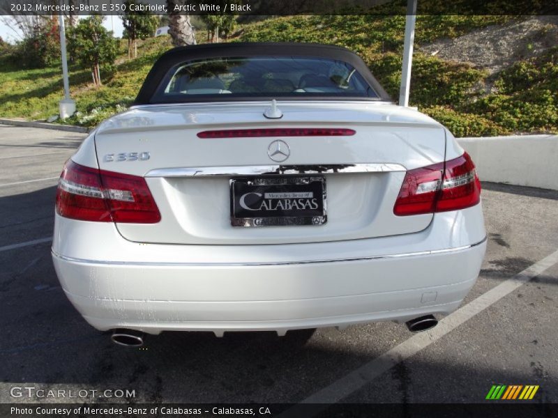 Arctic White / Black 2012 Mercedes-Benz E 350 Cabriolet