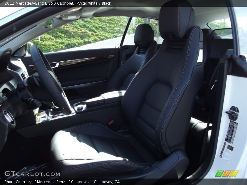 Arctic White / Black 2012 Mercedes-Benz E 350 Cabriolet