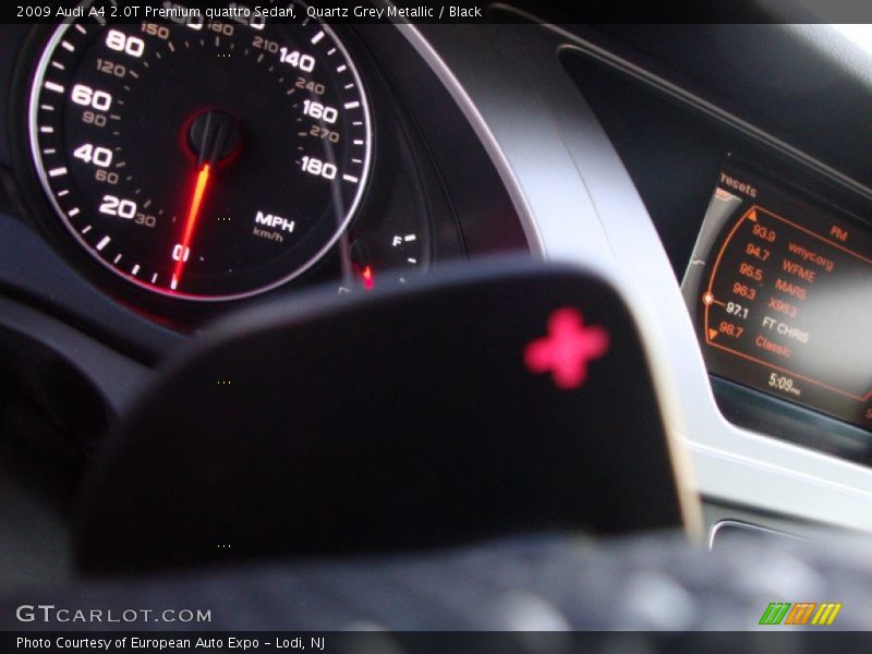 Quartz Grey Metallic / Black 2009 Audi A4 2.0T Premium quattro Sedan