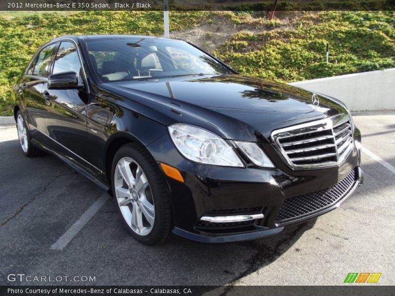 Black / Black 2012 Mercedes-Benz E 350 Sedan