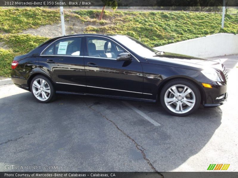 Black / Black 2012 Mercedes-Benz E 350 Sedan