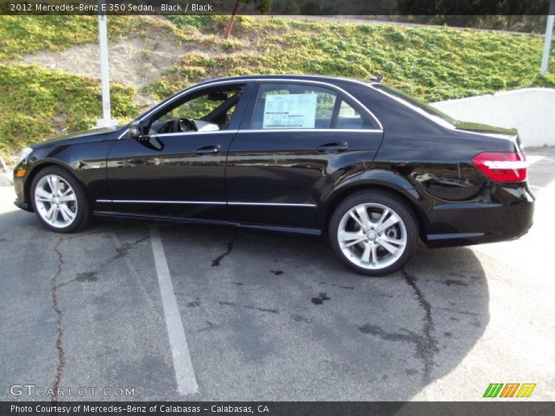 Black / Black 2012 Mercedes-Benz E 350 Sedan