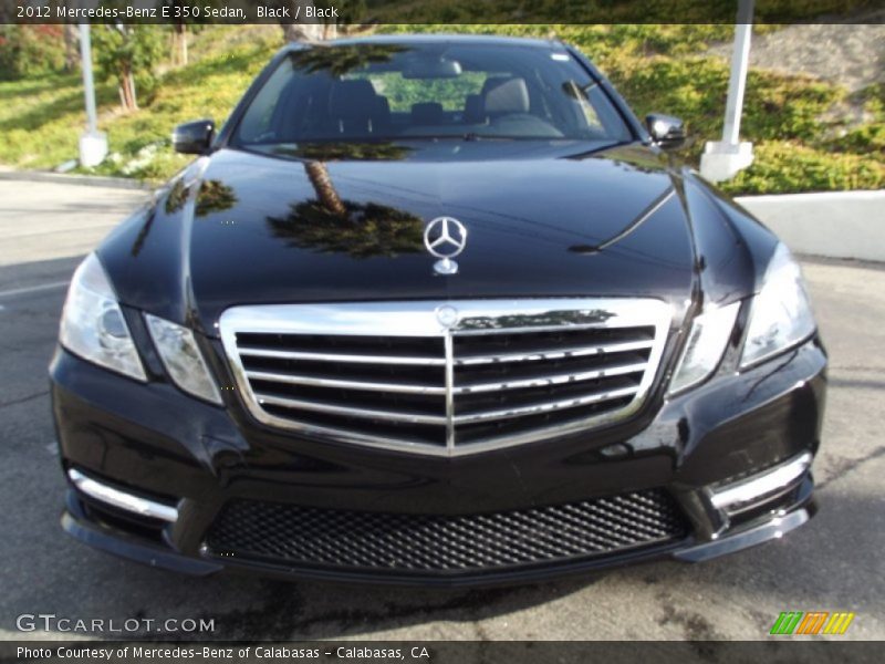 Black / Black 2012 Mercedes-Benz E 350 Sedan