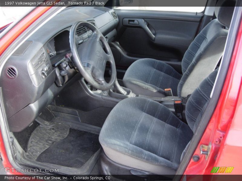 Tornado Red / Black 1997 Volkswagen Jetta GLS Sedan