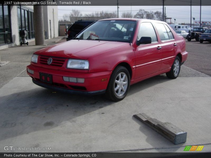Tornado Red / Black 1997 Volkswagen Jetta GLS Sedan