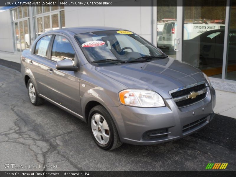Medium Gray / Charcoal Black 2007 Chevrolet Aveo LS Sedan