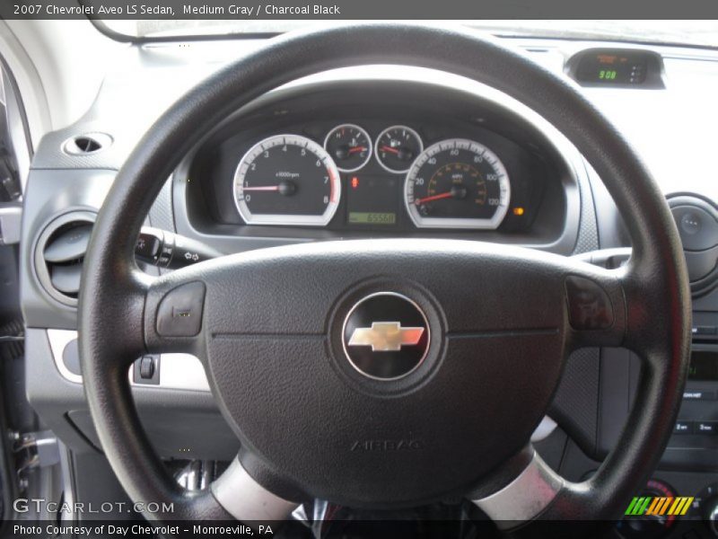 Medium Gray / Charcoal Black 2007 Chevrolet Aveo LS Sedan