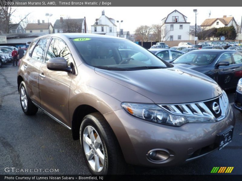 Tinted Bronze Metallic / Beige 2009 Nissan Murano SL AWD