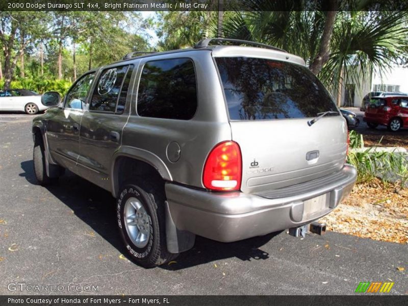 Bright Platinum Metallic / Mist Gray 2000 Dodge Durango SLT 4x4