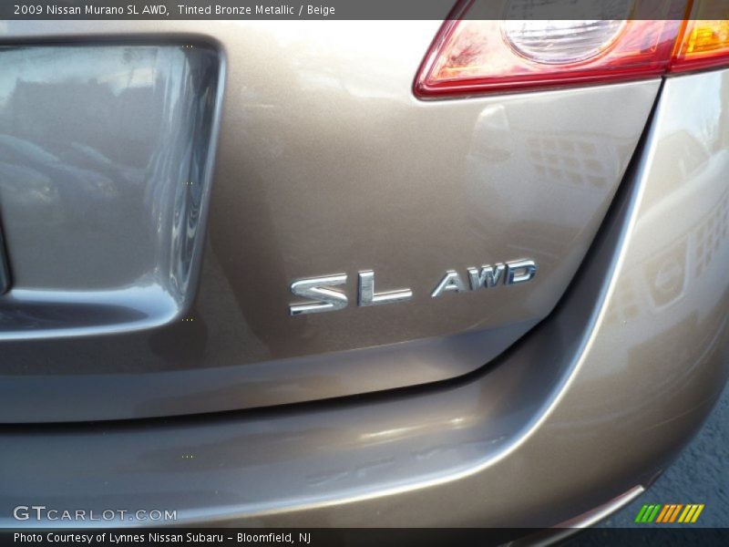 Tinted Bronze Metallic / Beige 2009 Nissan Murano SL AWD