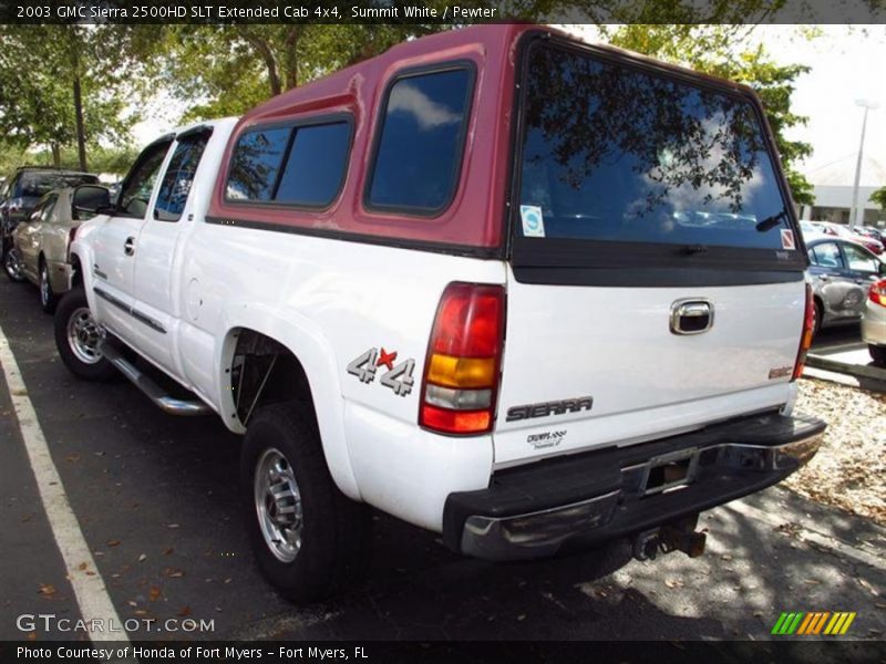 Summit White / Pewter 2003 GMC Sierra 2500HD SLT Extended Cab 4x4