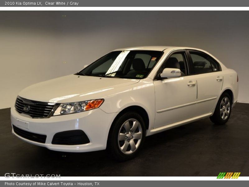 Clear White / Gray 2010 Kia Optima LX