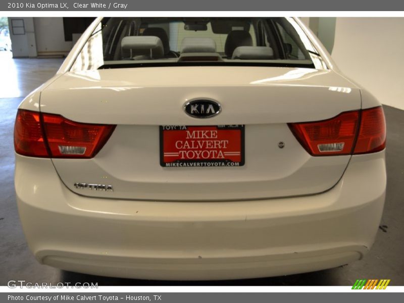 Clear White / Gray 2010 Kia Optima LX