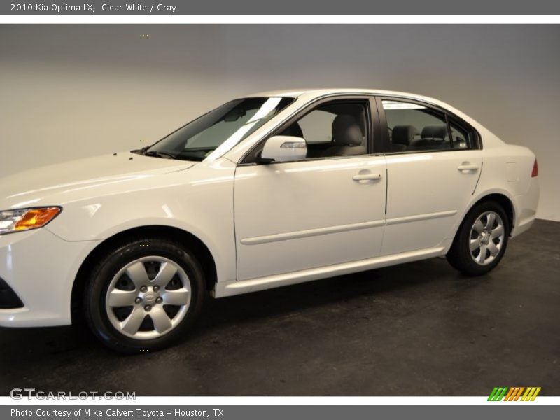 Clear White / Gray 2010 Kia Optima LX