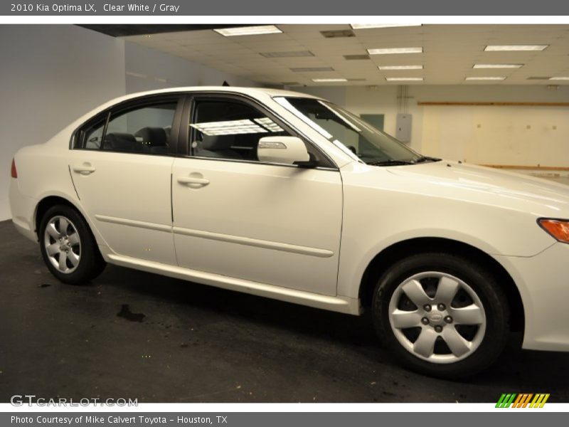 Clear White / Gray 2010 Kia Optima LX