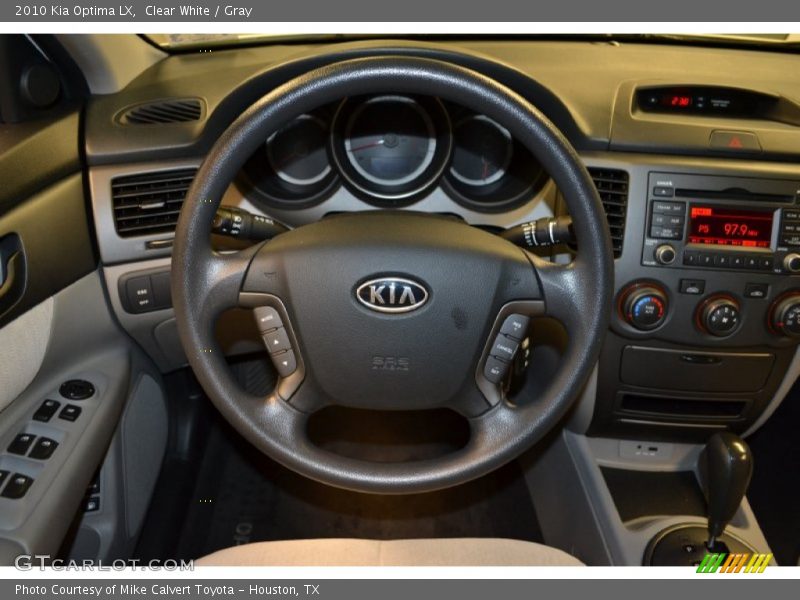 Clear White / Gray 2010 Kia Optima LX