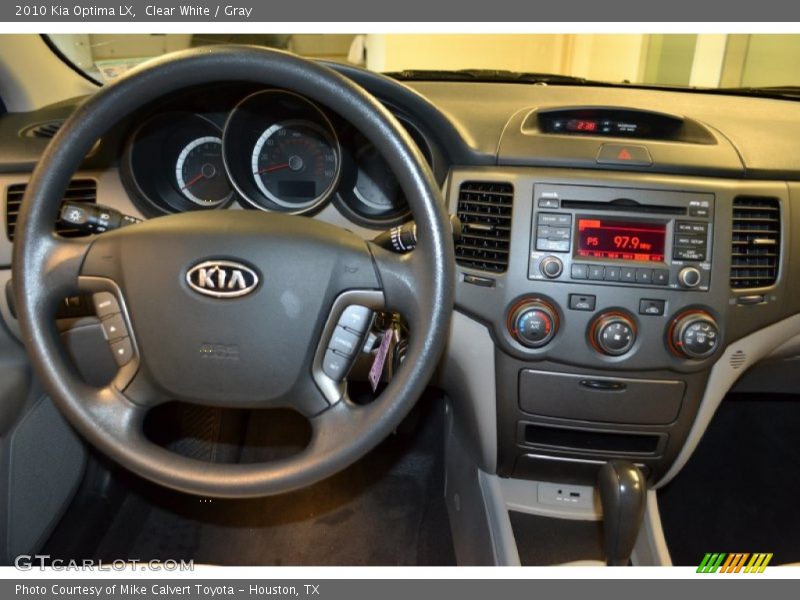 Clear White / Gray 2010 Kia Optima LX