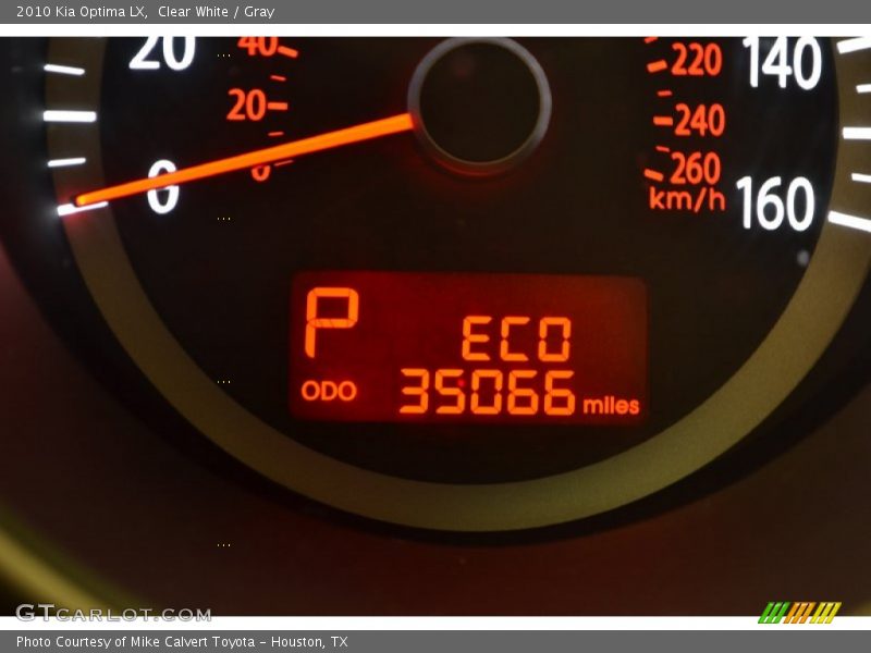 Clear White / Gray 2010 Kia Optima LX