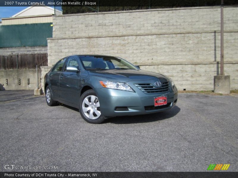 Aloe Green Metallic / Bisque 2007 Toyota Camry LE