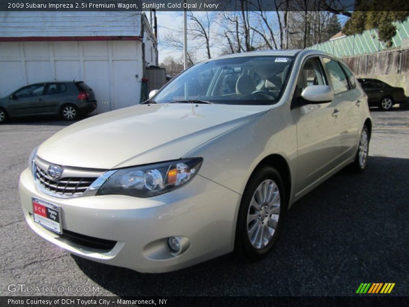 Sunlight Gold Opal / Ivory 2009 Subaru Impreza 2.5i Premium Wagon