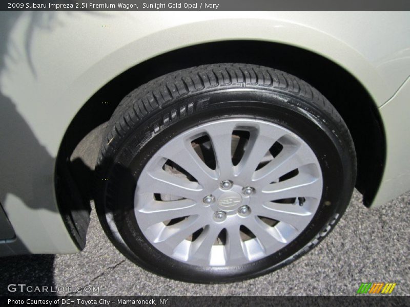 Sunlight Gold Opal / Ivory 2009 Subaru Impreza 2.5i Premium Wagon