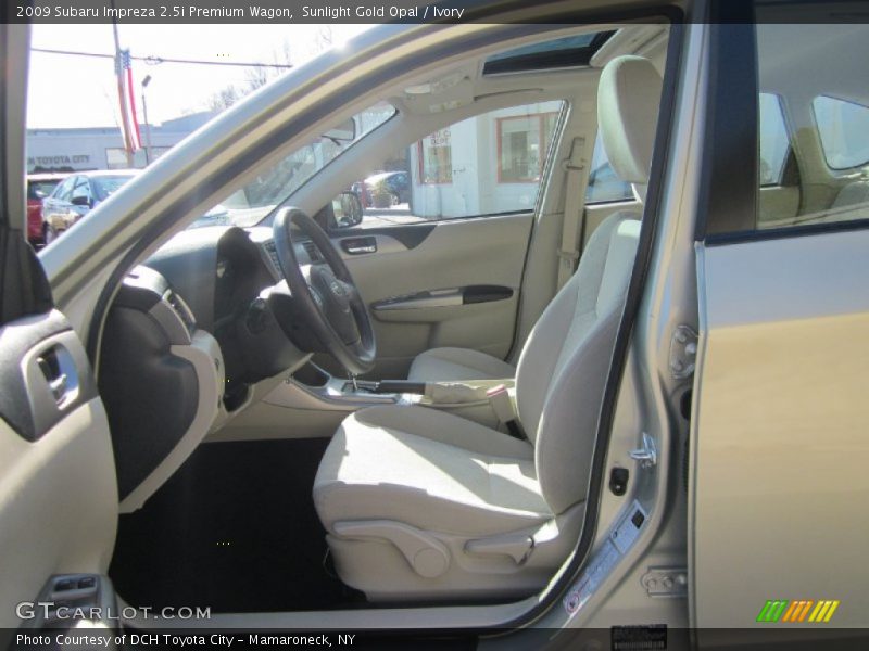 Sunlight Gold Opal / Ivory 2009 Subaru Impreza 2.5i Premium Wagon
