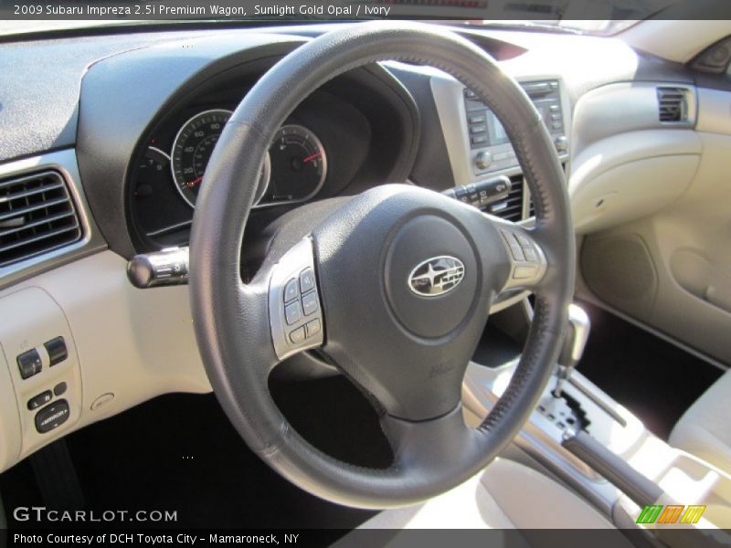 Sunlight Gold Opal / Ivory 2009 Subaru Impreza 2.5i Premium Wagon