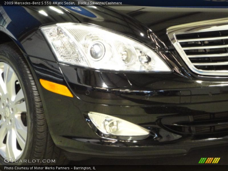 Black / Savanna/Cashmere 2009 Mercedes-Benz S 550 4Matic Sedan
