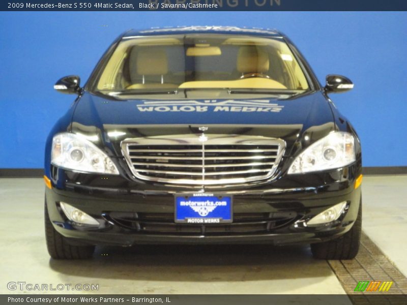Black / Savanna/Cashmere 2009 Mercedes-Benz S 550 4Matic Sedan