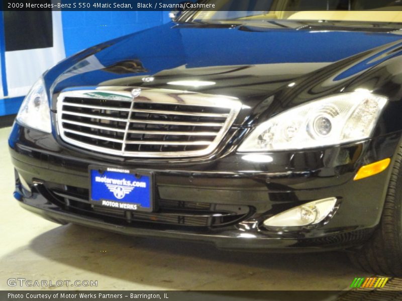 Black / Savanna/Cashmere 2009 Mercedes-Benz S 550 4Matic Sedan