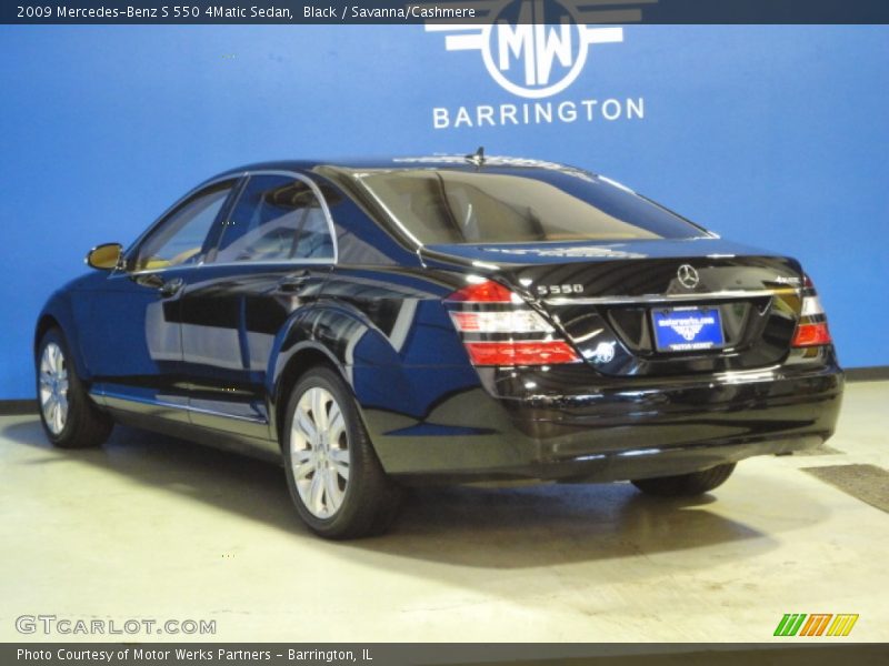 Black / Savanna/Cashmere 2009 Mercedes-Benz S 550 4Matic Sedan