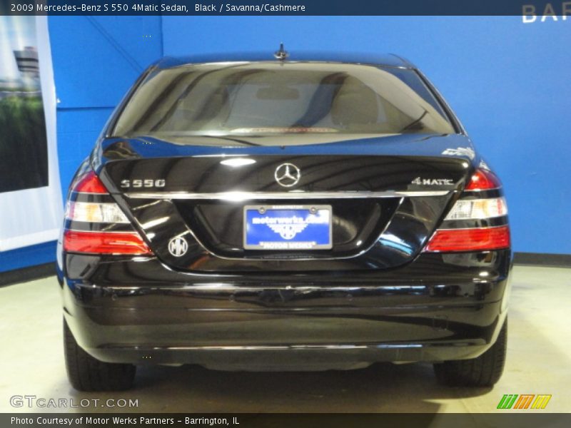 Black / Savanna/Cashmere 2009 Mercedes-Benz S 550 4Matic Sedan