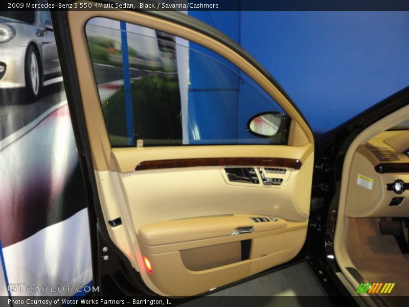 Black / Savanna/Cashmere 2009 Mercedes-Benz S 550 4Matic Sedan