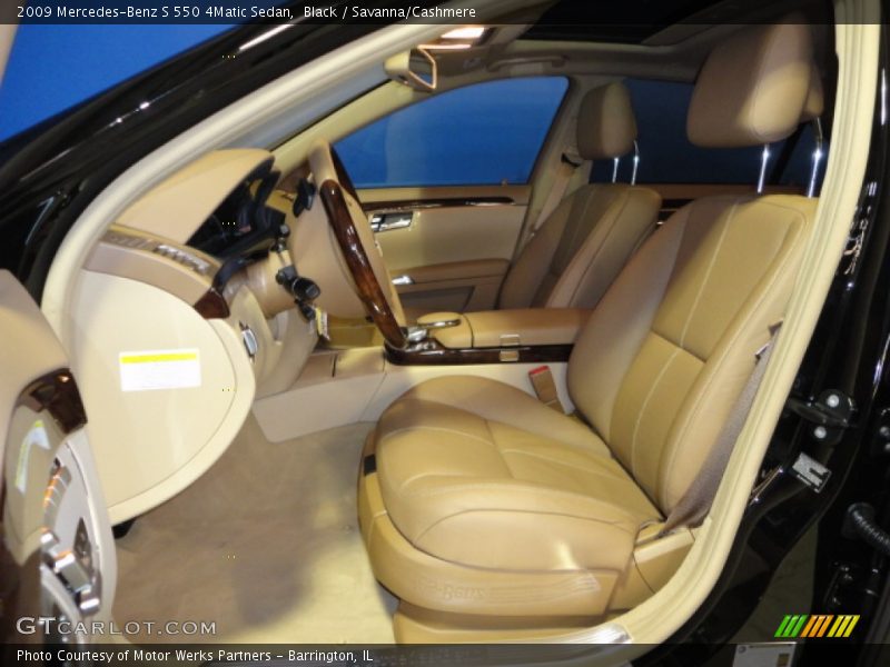 Black / Savanna/Cashmere 2009 Mercedes-Benz S 550 4Matic Sedan