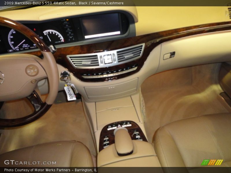 Black / Savanna/Cashmere 2009 Mercedes-Benz S 550 4Matic Sedan