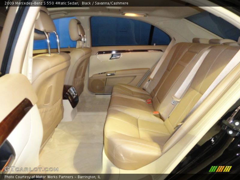 Black / Savanna/Cashmere 2009 Mercedes-Benz S 550 4Matic Sedan