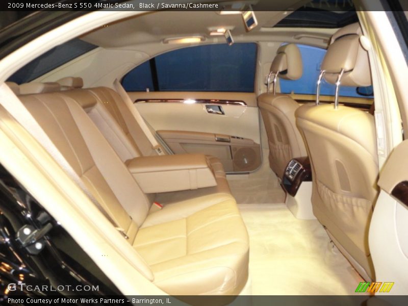 Black / Savanna/Cashmere 2009 Mercedes-Benz S 550 4Matic Sedan