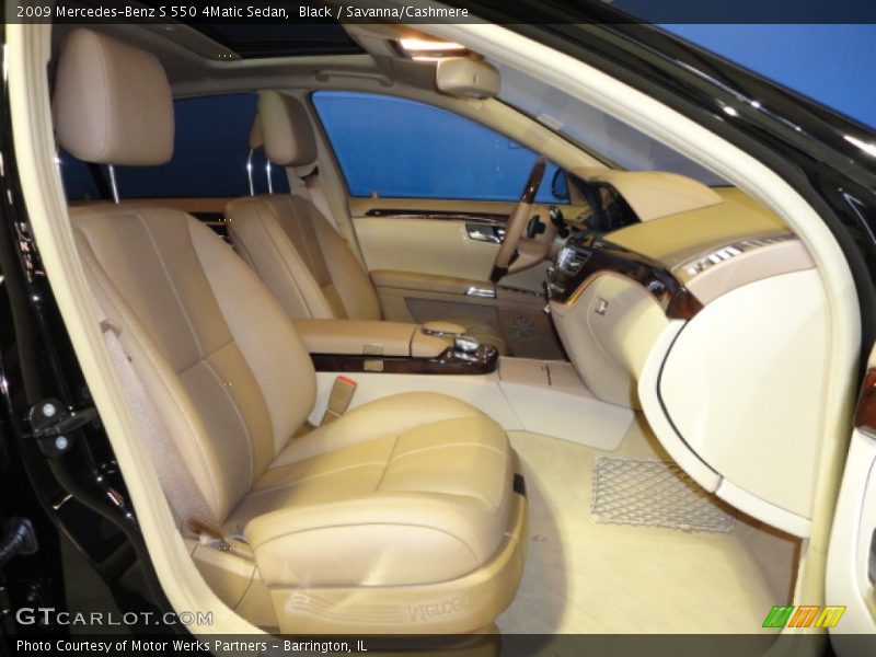 Black / Savanna/Cashmere 2009 Mercedes-Benz S 550 4Matic Sedan