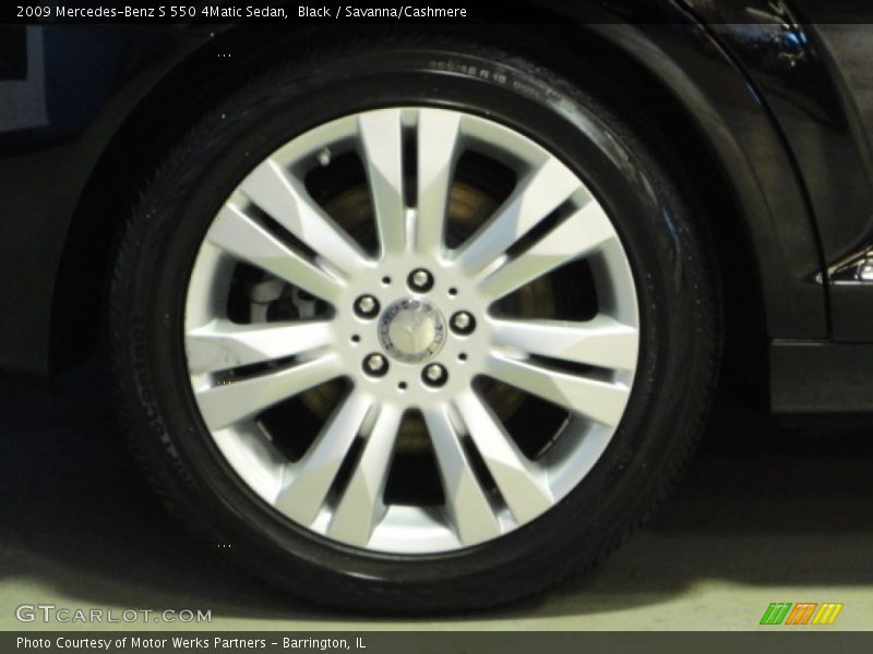 Black / Savanna/Cashmere 2009 Mercedes-Benz S 550 4Matic Sedan