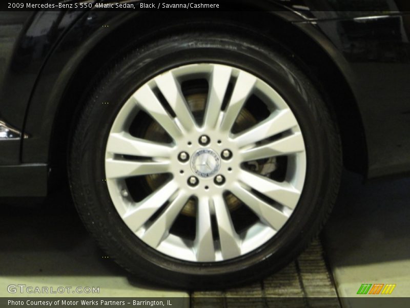 Black / Savanna/Cashmere 2009 Mercedes-Benz S 550 4Matic Sedan