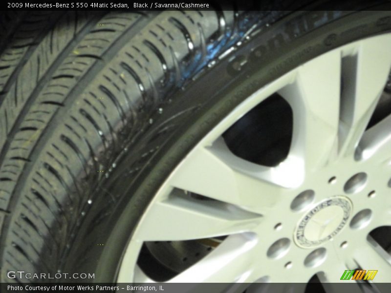 Black / Savanna/Cashmere 2009 Mercedes-Benz S 550 4Matic Sedan