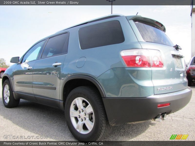 Silver Green Metallic / Ebony 2009 GMC Acadia SLE