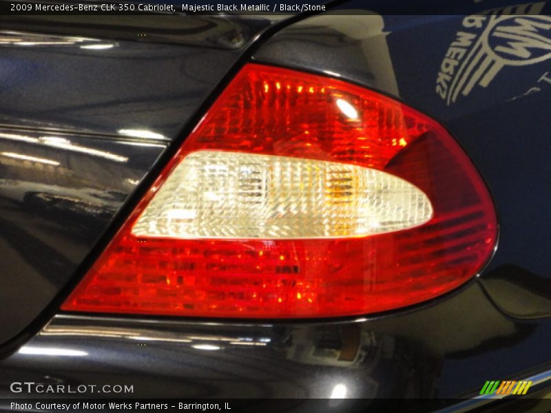 Majestic Black Metallic / Black/Stone 2009 Mercedes-Benz CLK 350 Cabriolet