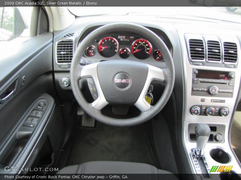 Silver Green Metallic / Ebony 2009 GMC Acadia SLE