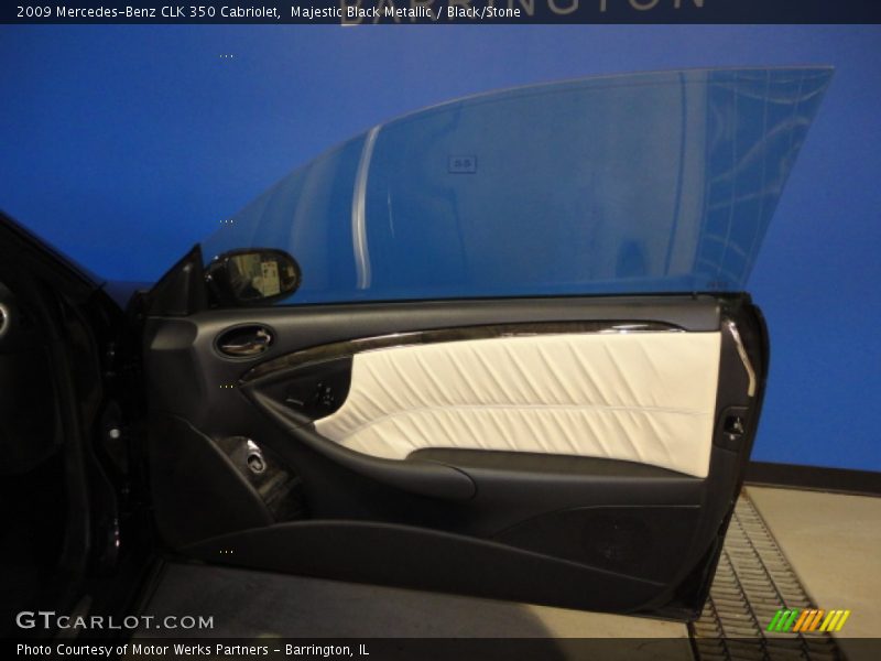 Majestic Black Metallic / Black/Stone 2009 Mercedes-Benz CLK 350 Cabriolet
