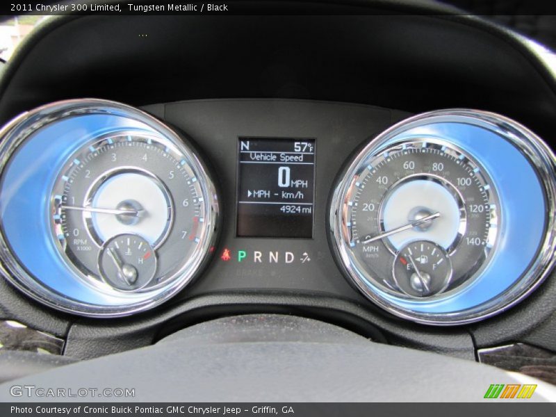 Tungsten Metallic / Black 2011 Chrysler 300 Limited