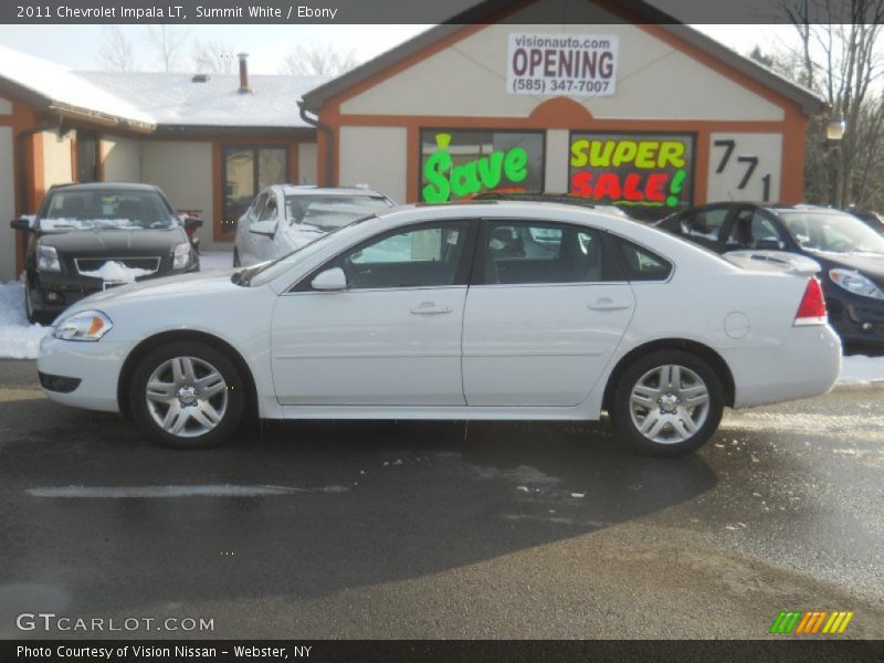 Summit White / Ebony 2011 Chevrolet Impala LT