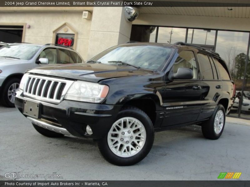 Brillant Black Crystal Pearl / Dark Slate Gray 2004 Jeep Grand Cherokee Limited
